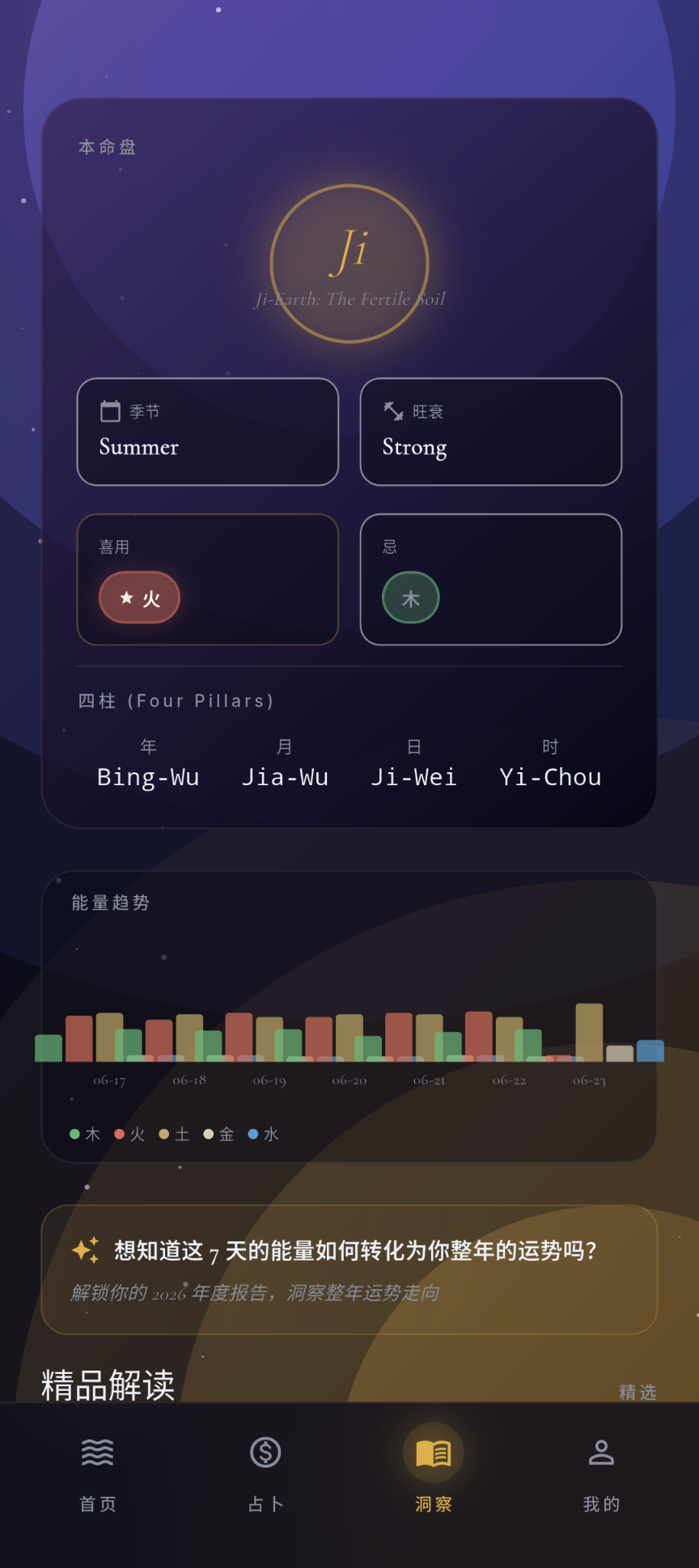 本命盘 — Natal Chart